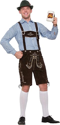 Miniatura 3 de Forum Novelties Disfraz para hombre de Apline alemán Oktoberfest Lederhosen azul