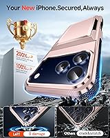 Vista 63 de LeYi Funda para iPhone XR: con protector de pantalla X2 + 2 funda para cámara [compatible con MagSafe] Funda protectora magnética i iphoneXR