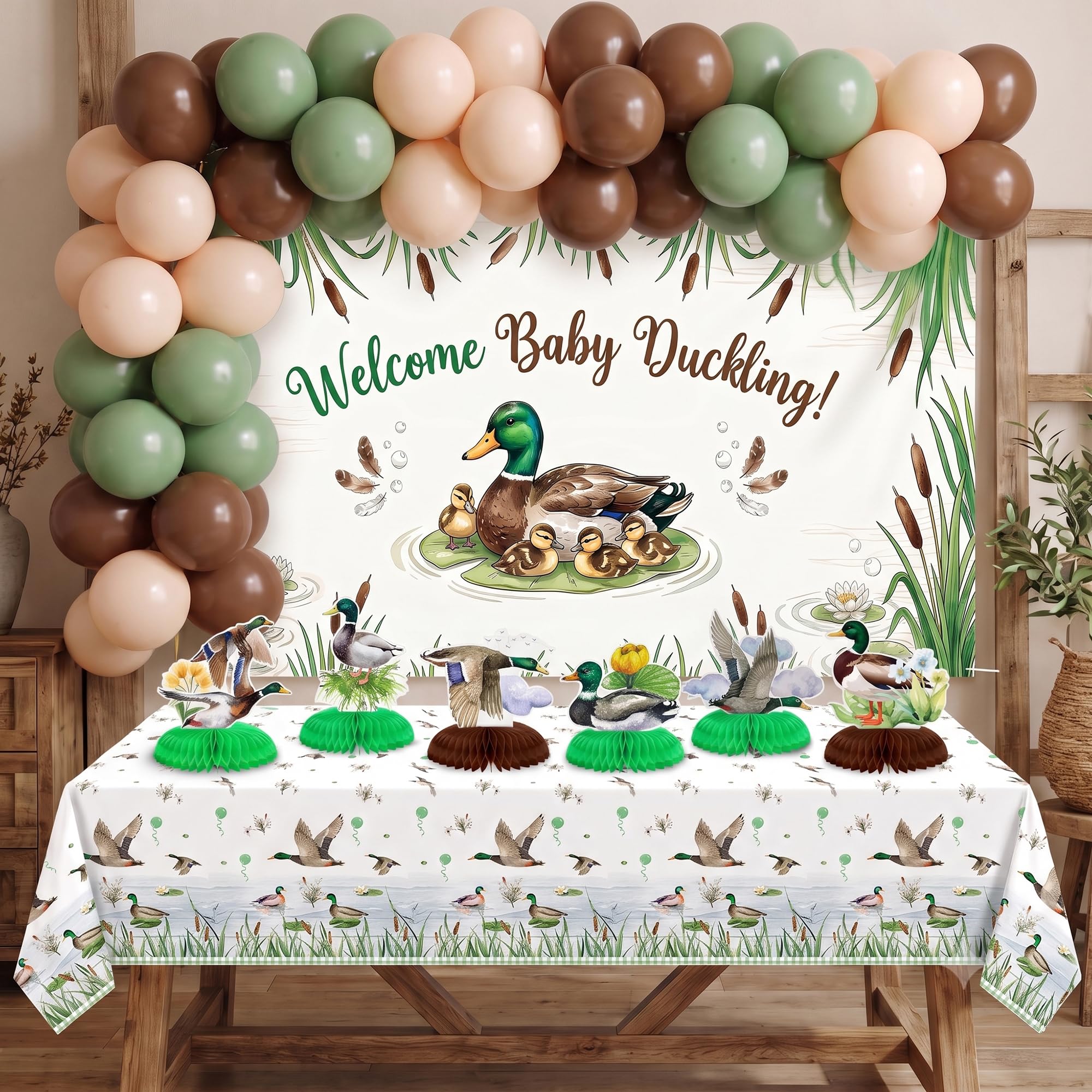 Mallard Duck - Kit di decorazioni per baby shower, per feste di genere neutro