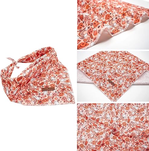 Miniatura 2 de Bobo Rainbow Pañuelo de otoño para perro, 1 bufanda de Halloween para perro, bufandas para perros, bufanda para mascotas, pañuelo para mascotas,
