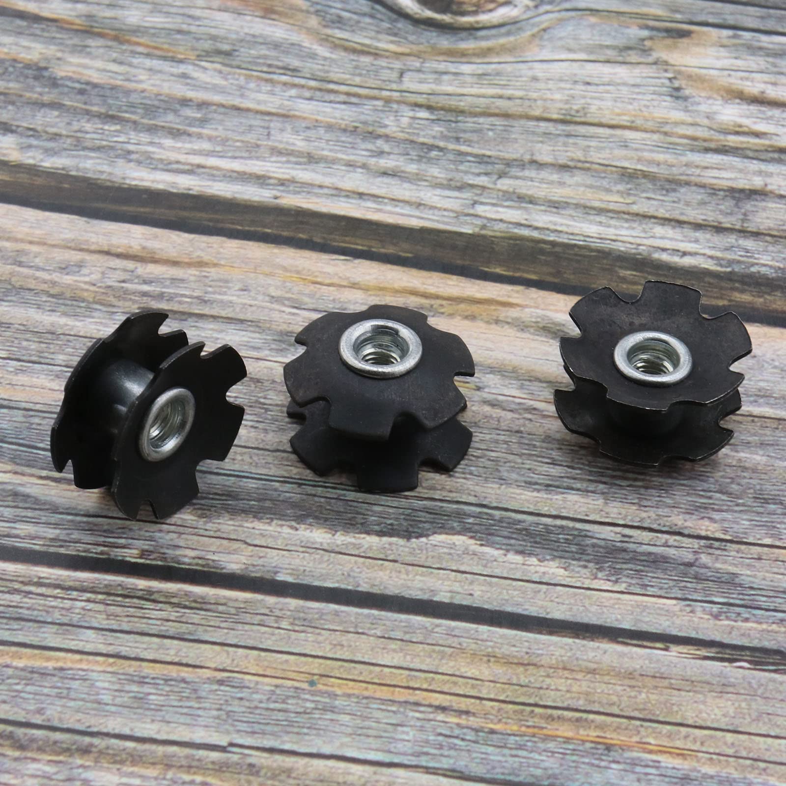OTOTEC Lot De 10 Écrous Étoile Pour Vélos – Diamètre 26mm, Compatible Fourche 28,6 Mm, VTT Et Route