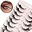 Yasnai Cat Eye Lashes Fluffy False Eyelashes Volume Lashes Wispy Fake Lashes Natural Eyelashes Strip Lashes 9 Pairs Pack 9D