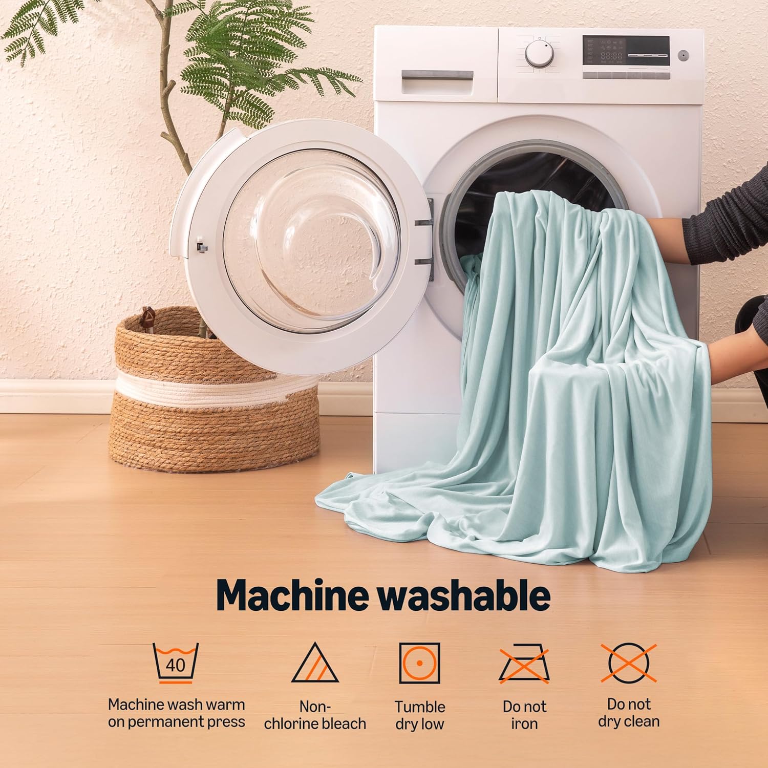 Amazon Basics Cooling Blanket for Hot Sleepers, Reversible Lightweight Thin Throw Blanket for Bed, Couch and Sofa, Twin XL (60" x 90"), Cyan