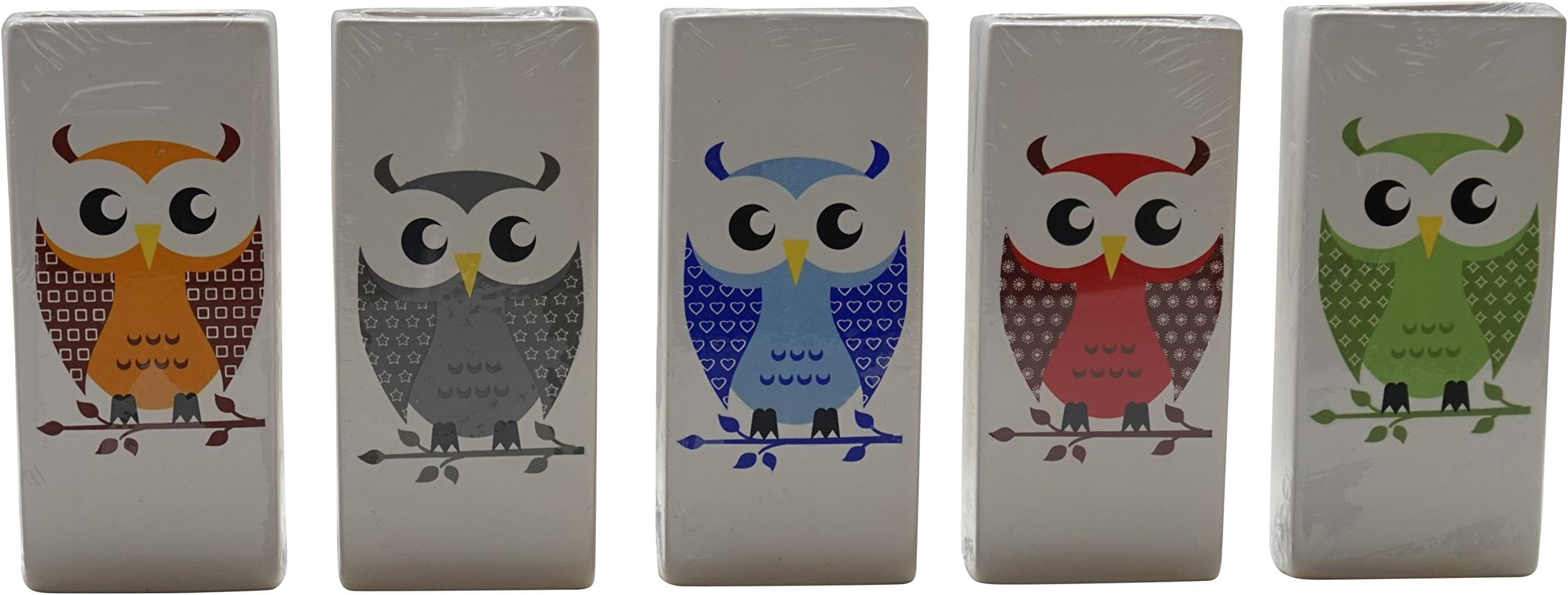 Gicos PI3405A40/45 Radiators Humidifier, Ceramic, Owl Design (Pack of 5)