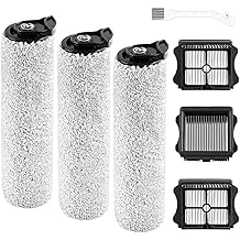 iFloor 3 Replacement Brush Rollers and HEPA Filter Kits Compatible with Tineco iFloor 3 and Floor One S3 Cordless Wet Dry Vacuum Cleaner Replacement Parts Accessories Kit,3 Brush Rollers &amp; 3 Filters