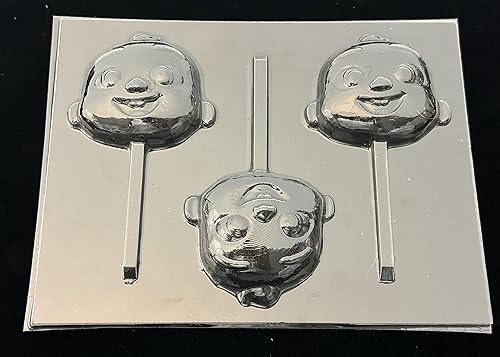 Molde para piruletas de caramelo de chocolate Baby Face JJ Melonhead