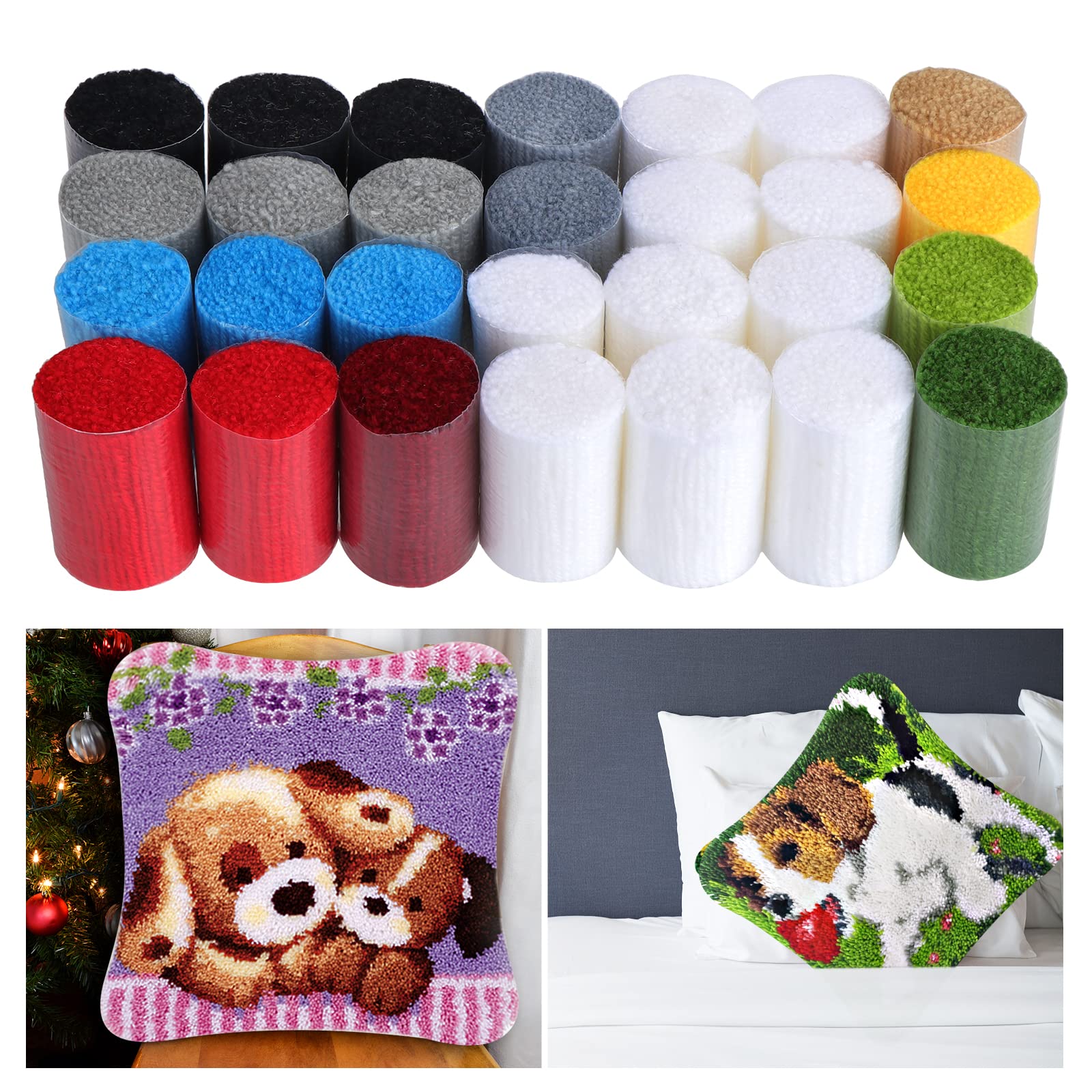 Kinsinder Set di 2 federe per cuscino per cani, set da annodare, per bambini e adulti