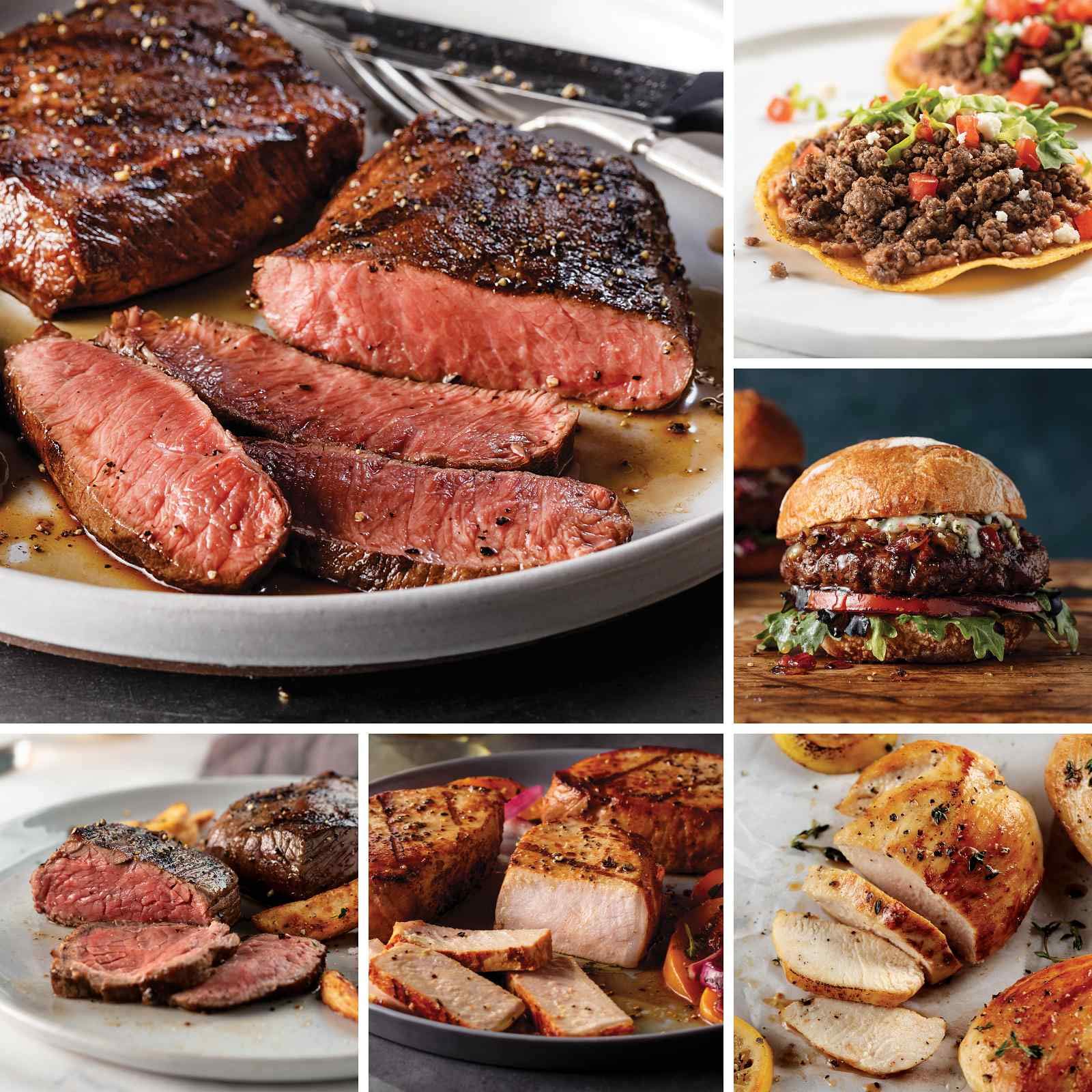 Buy Fabulous Flat Iron Feast from Omaha Steaks (Bistro Steaks, Flat