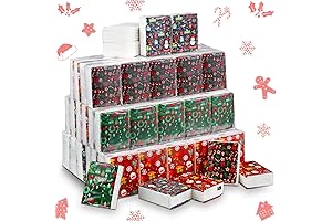 120 Pack Christmas Tissue Packs Travel Size 3 Ply Pocket Tissue for Holiday Decoration