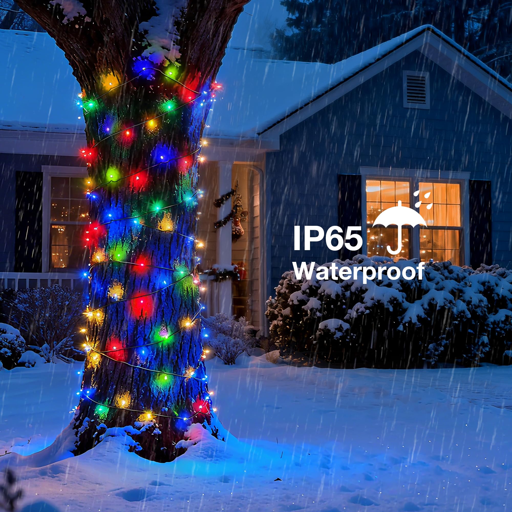 Luces solares de Navidad para exteriores, 72 pies, 200 luces LED solares con 8 modos, cadena de luces de Navidad impermeables para patio, jardín, fiesta, árbol, procha, decoración de Navidad
