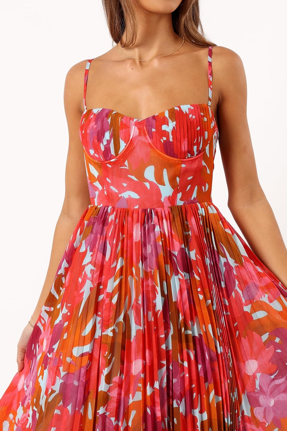 Petal & Pup Womens Achanti Pleated Maxi Dress - Image 6