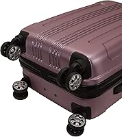 Amazon.com | Rockland London Hardside Spinner Wheel Luggage, Pink