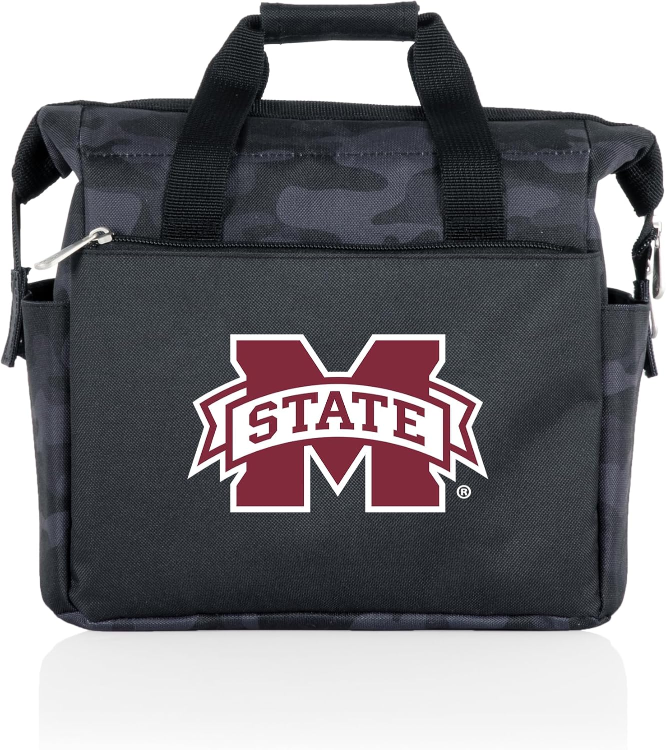 Picnic TIME NCAA Mississippi State Bulldogs On The Go Lunch Bag Cooler, Soft Cooler Lunch Box, Insulated Lunch Bag, (Black Camo)