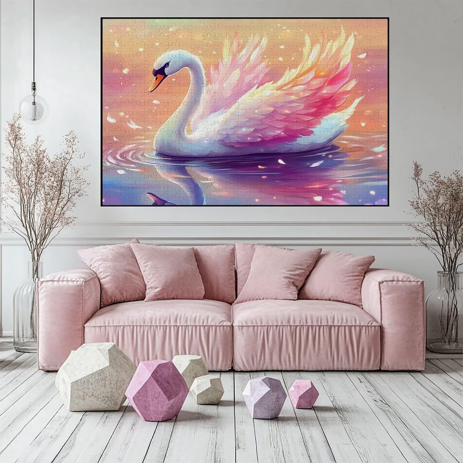 Puzzle 4000 sztuk zwierzę puzzle dla dorosłych gęś 141 x 87 cm unikalne rzemiosło klasyczne 3D drewniana układanka do rodzinnych gier aktywnych, układanka do samodzielnego wykonania nawet do dekoracji
