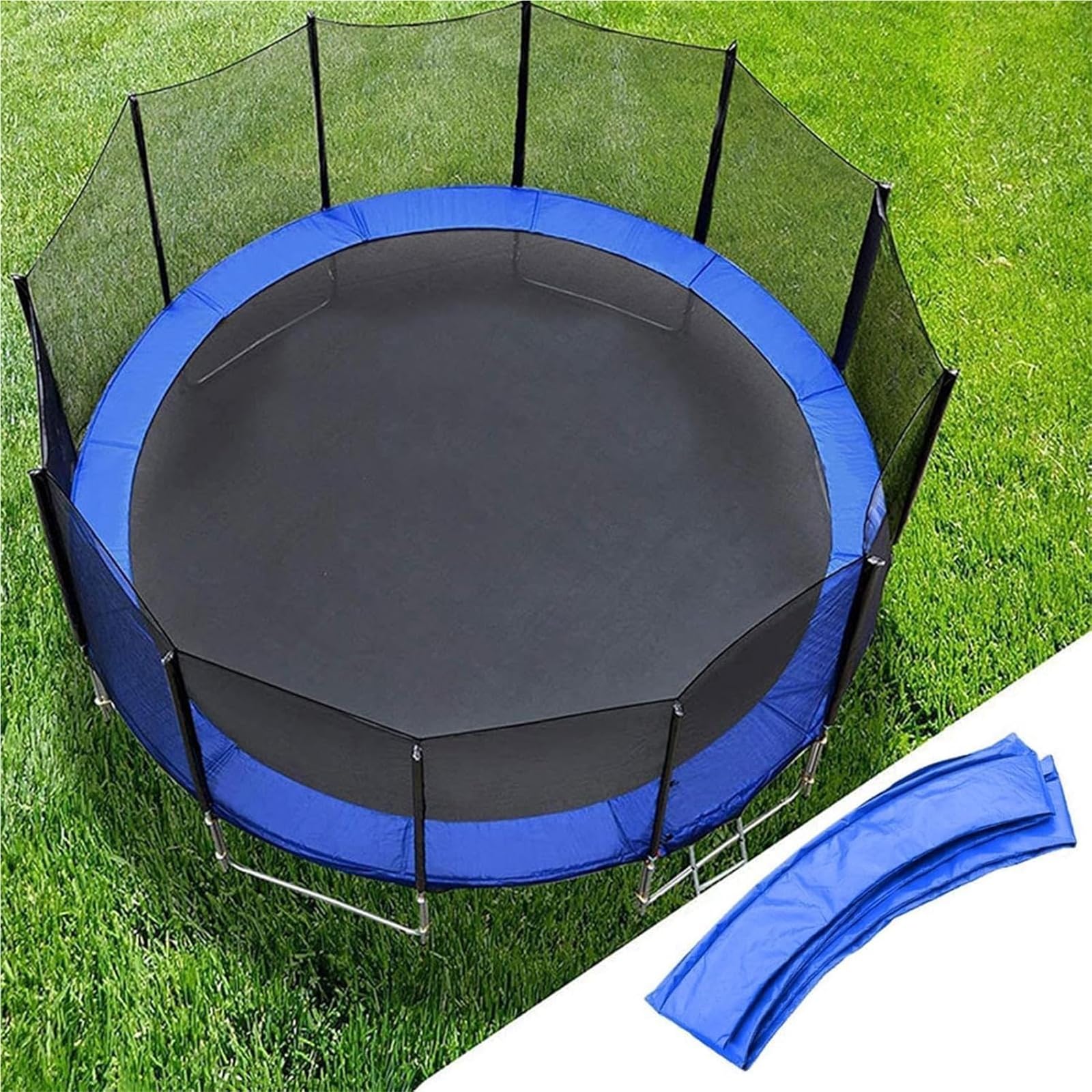 Coussin De Protection Trampoline, Coussin Protection Trampoline 305/244 cm, Résistant Aux Rayons UV, Trampoline Couverture Rembourrage,Protection Bordure,Rembourrage Couverture Ressort