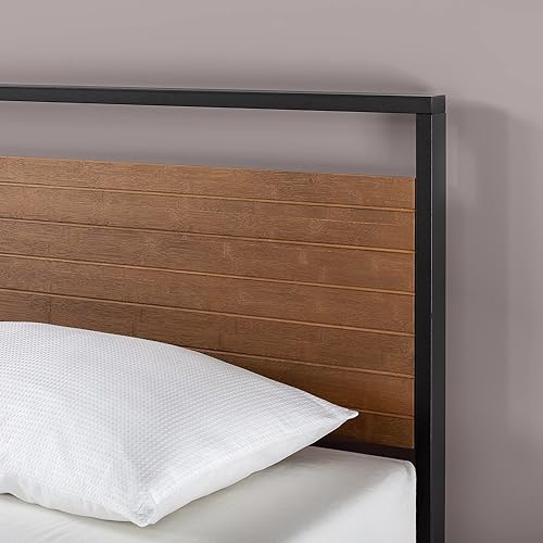 Miniatura 4 de ZINUS Suzanne - Base de cama de plataforma de metal y madera de 37 pulgadas, construcción de madera maciza y acero, no necesita somier, soporte de