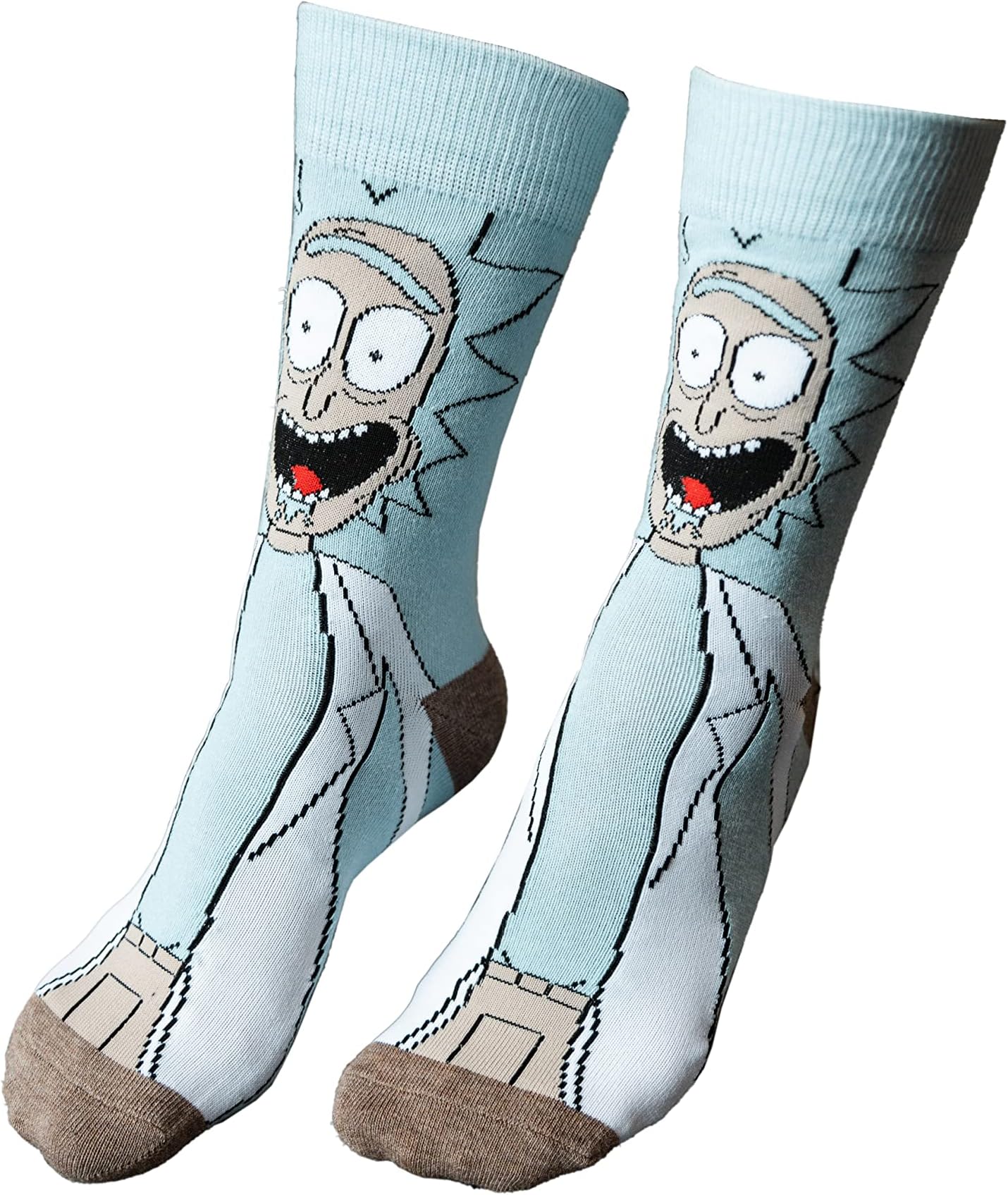 Novelty Socks Colorful Cotton Socks Unisex Pattern Rick and Morty One-Size Funny Trendy