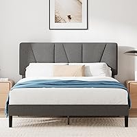 Zinus Maya Struttura Letto 160x190 cm con Testiera - Altezza 30 cm