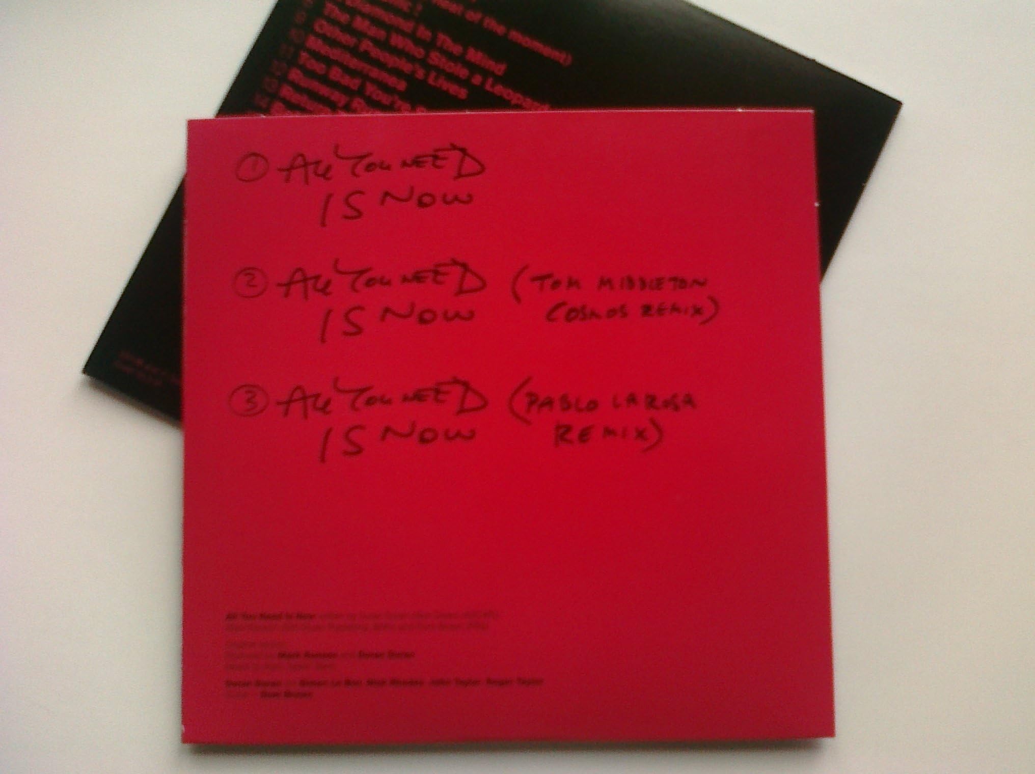 All You Need Is Now - IMPORT BOX Album mit DREI Mixen von All You Need Is Now