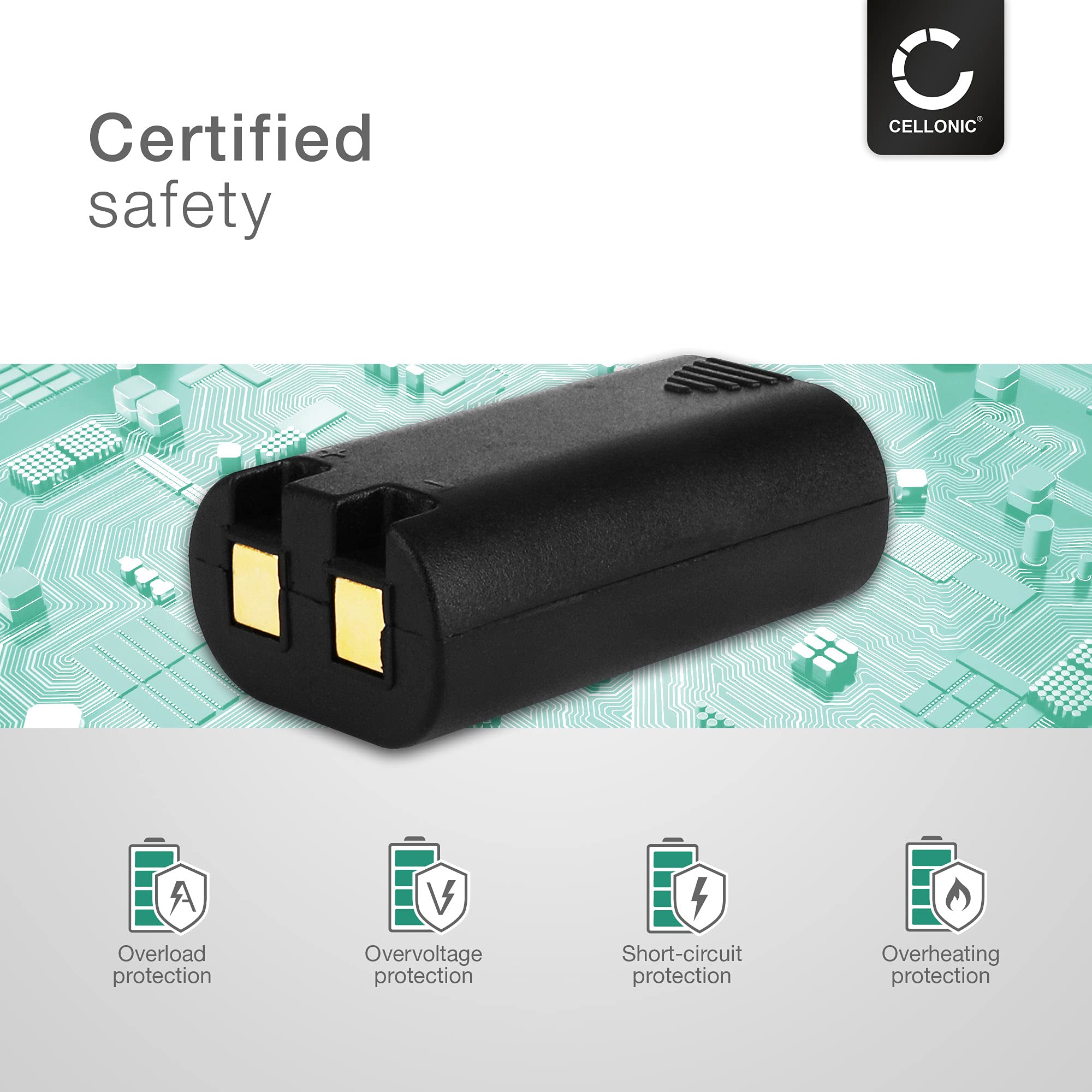 Austauschakku Für Dymo W003688 – 7,4V Li-Ion, 650mAh, Schwarz – Passt Perfekt Als Ersatzakku Für Dymo-Etikettendrucker