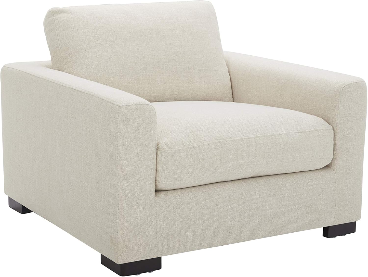  Brand - Stone & Beam Westview Extra-Deep Down-Filled Accent Chair, 43.3"W, Cream : Home & Kitchen