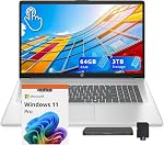 HP 17.3" HD+ Touchscreen Laptop, Intel Ultra 7 255U, 64GB RAM, 5TB Storage (4TB SSD+1TB Docking Station Set), ‎Intel Graphics, Numeric Keypad, 720p HD Camera, Copilot, Wi-Fi 6, Win 11 Pro, Blue