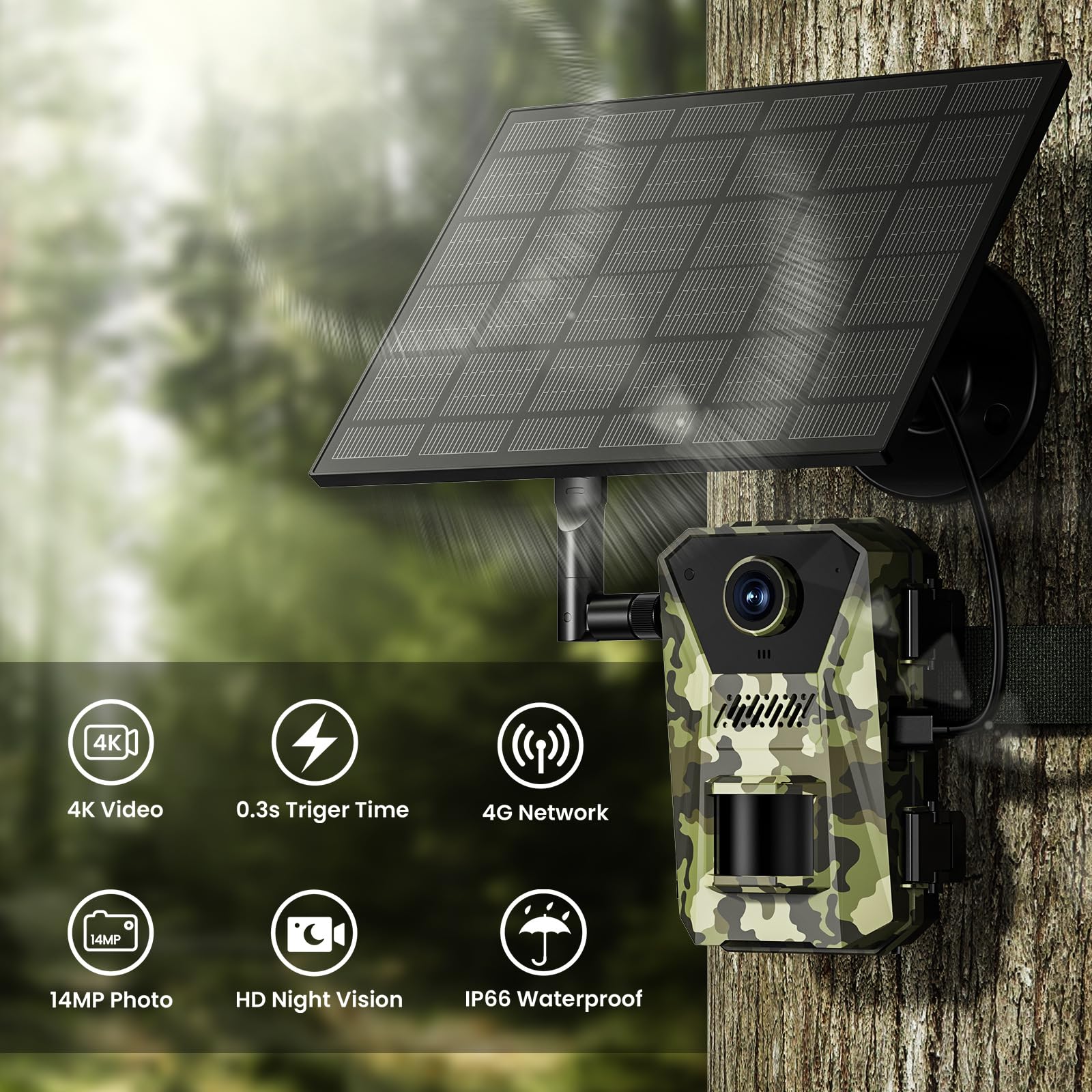 Korons Caméra de Chasse(64GB)