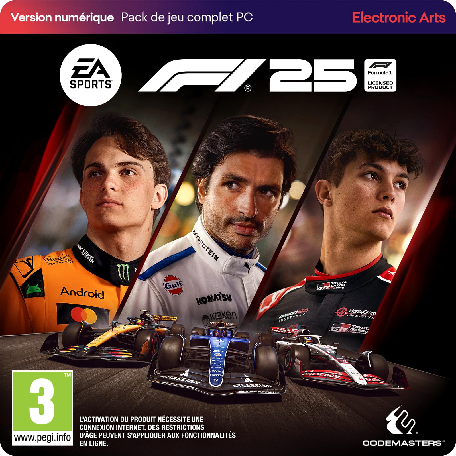 Jeu F1 25 Édition Standard PC code EA App à télécharger pour simulation de course