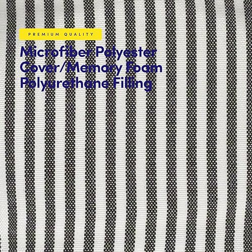 Miniatura 55 de Sweet Home Collection Cojines de espuma viscoelástica para silla, goma antideslizante y parte trasera de goma antideslizante en forma de U de 17 x