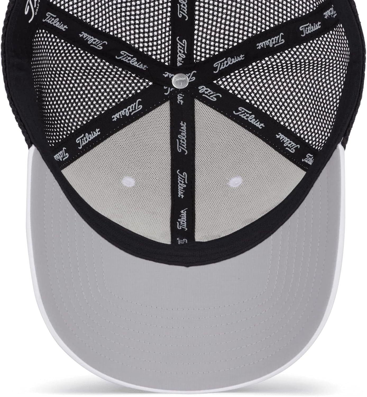 Titleist Men's Standard Tour Performance Mesh Golf Hat, White/Black, OSF : Clothing, Shoes & Jewelry