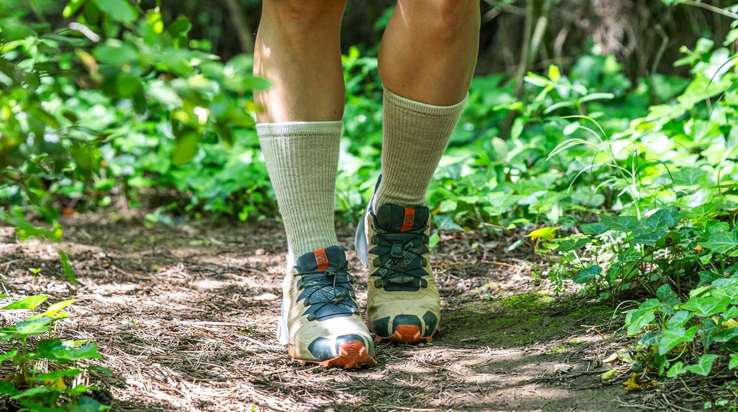 NORFOLK Bruges Merino Wool Walking Toe Socks, Lightweight and Blister-Free Comfort, 3 pack