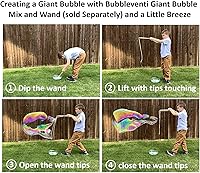 Vista 6 de Bubbleventi Mezcla de burbujas gigantes (hace 4 galones)