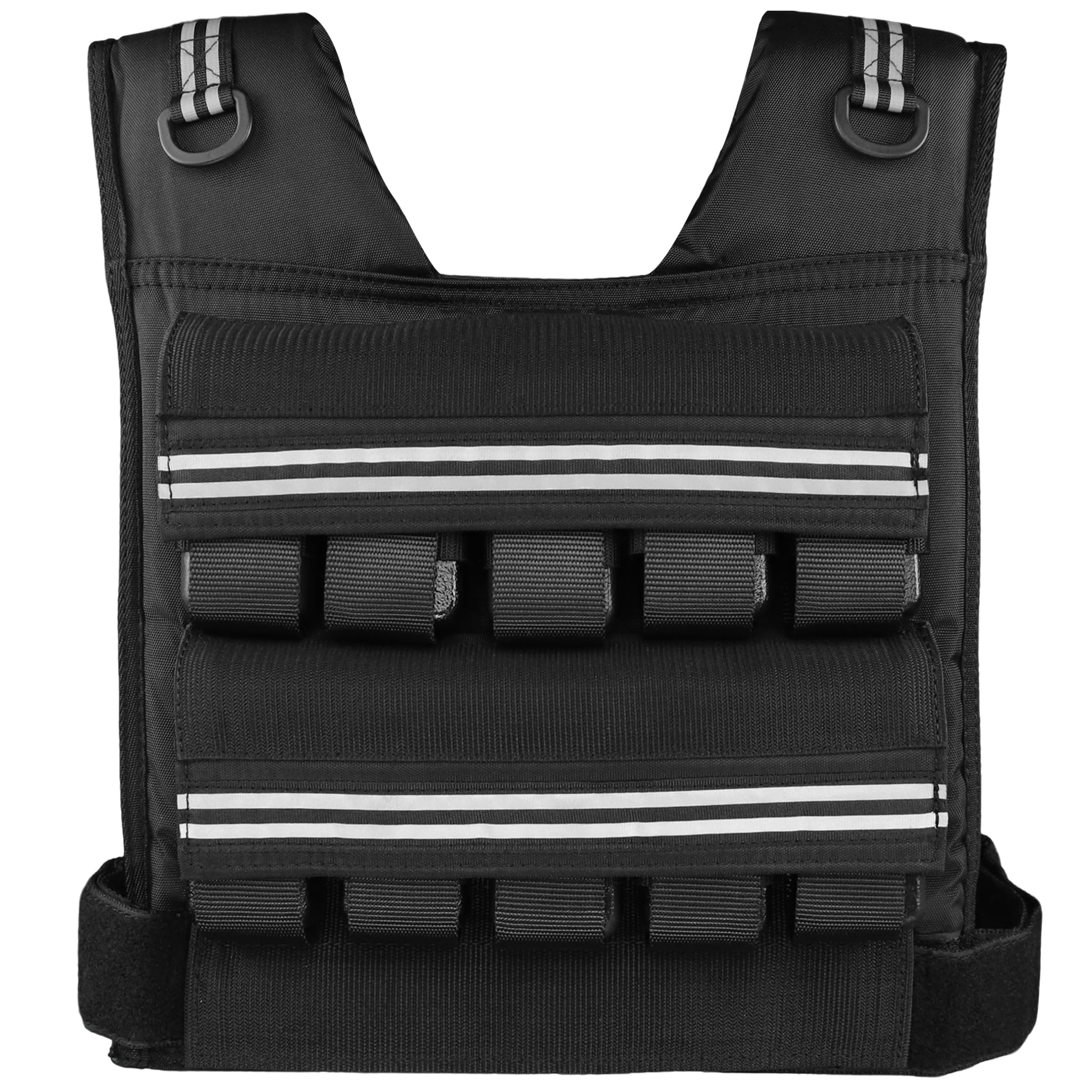 Amonax Gewichtsweste 10kg/20kg/30kg, Verstellbare Gewichtsweste für Herren und Damen, Weighted Vest Set mit Reflektoren für Krafttraining, Functional Training und Home Fitness