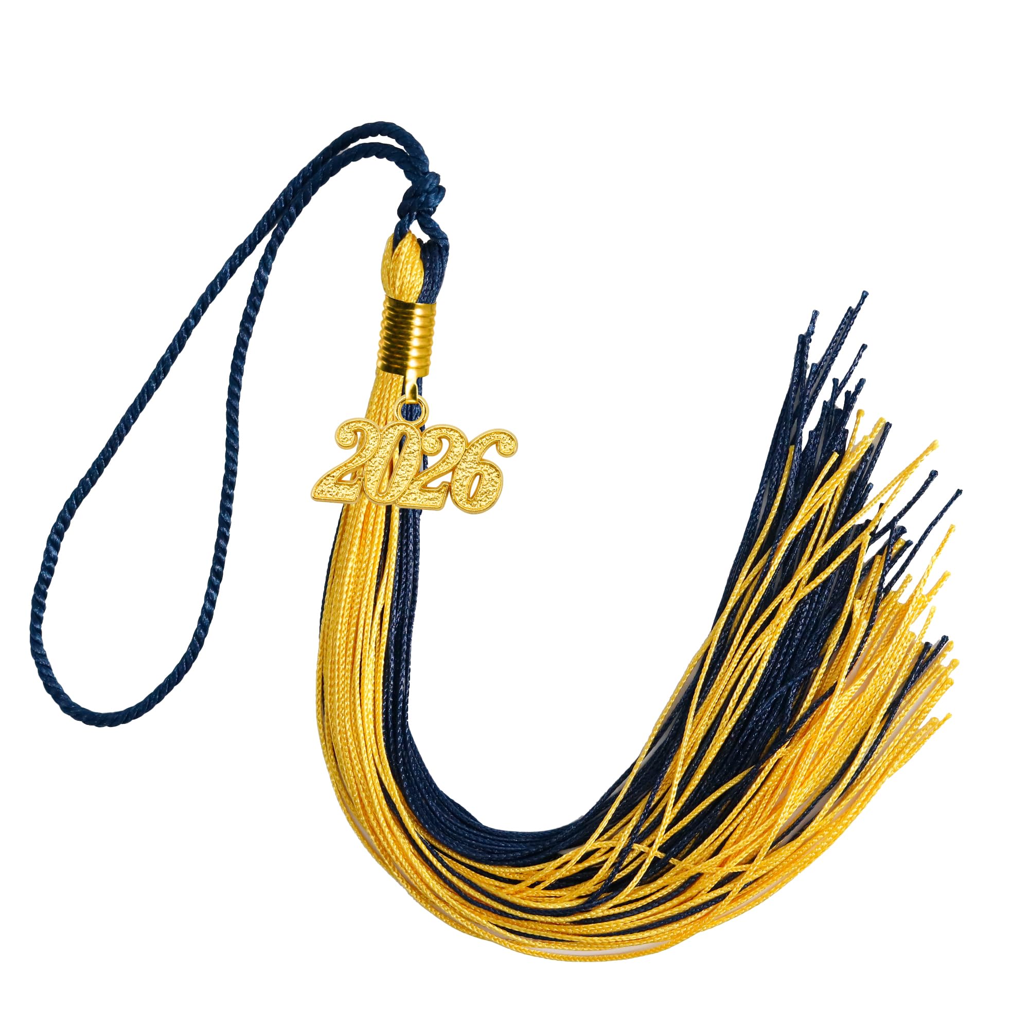 GraduationMall Single&amp;Multiple Color Graduation Tassel with 2026 Year Charm 9"