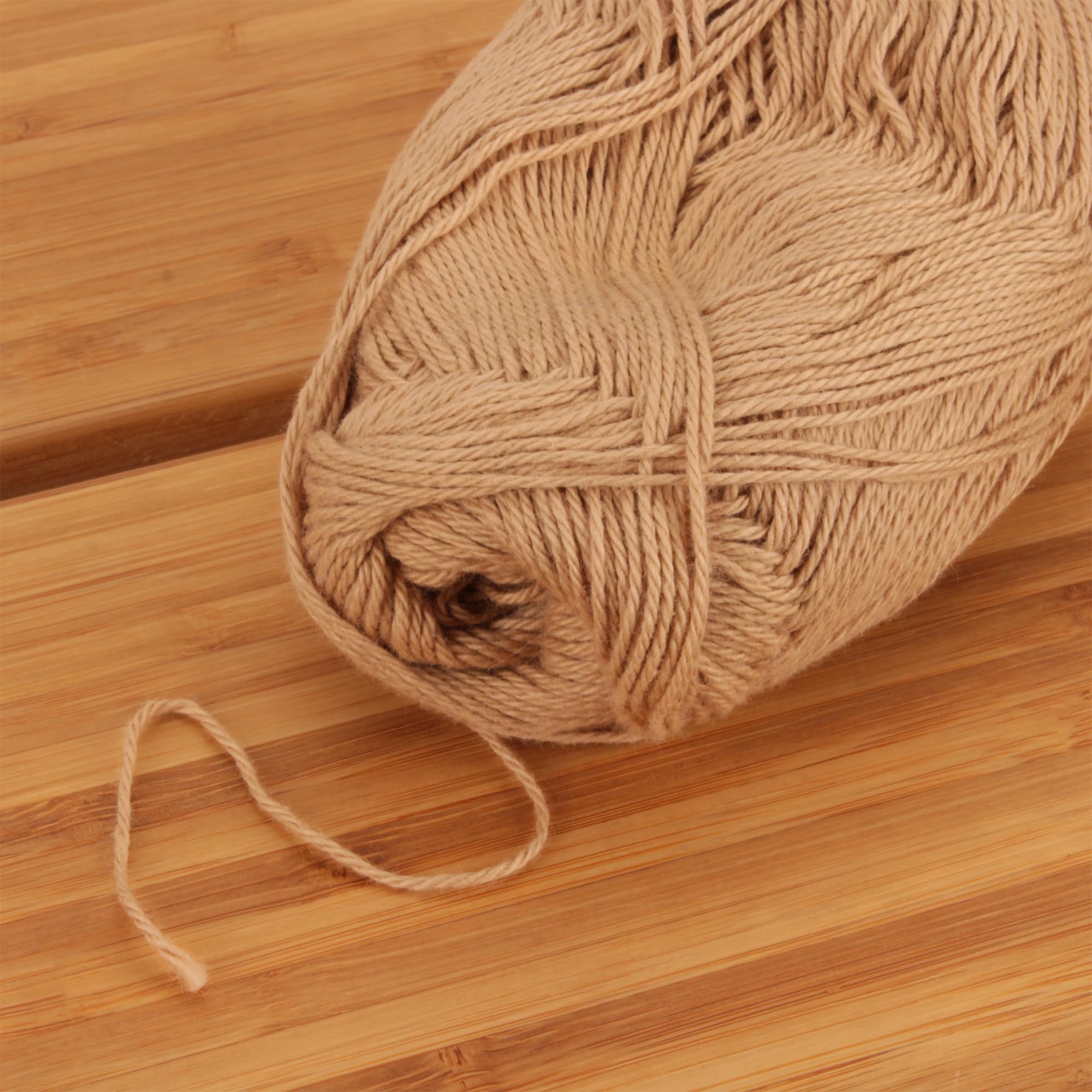 JubileeYarn Cotton Select Yarn - Sport Weight - 50g/Skein - Beechnut Brown - 4 Skeins, 301 Beechnut Brown - Image 3