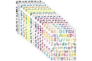 16 Sheets Halloween Letter Alphabet Stickers
