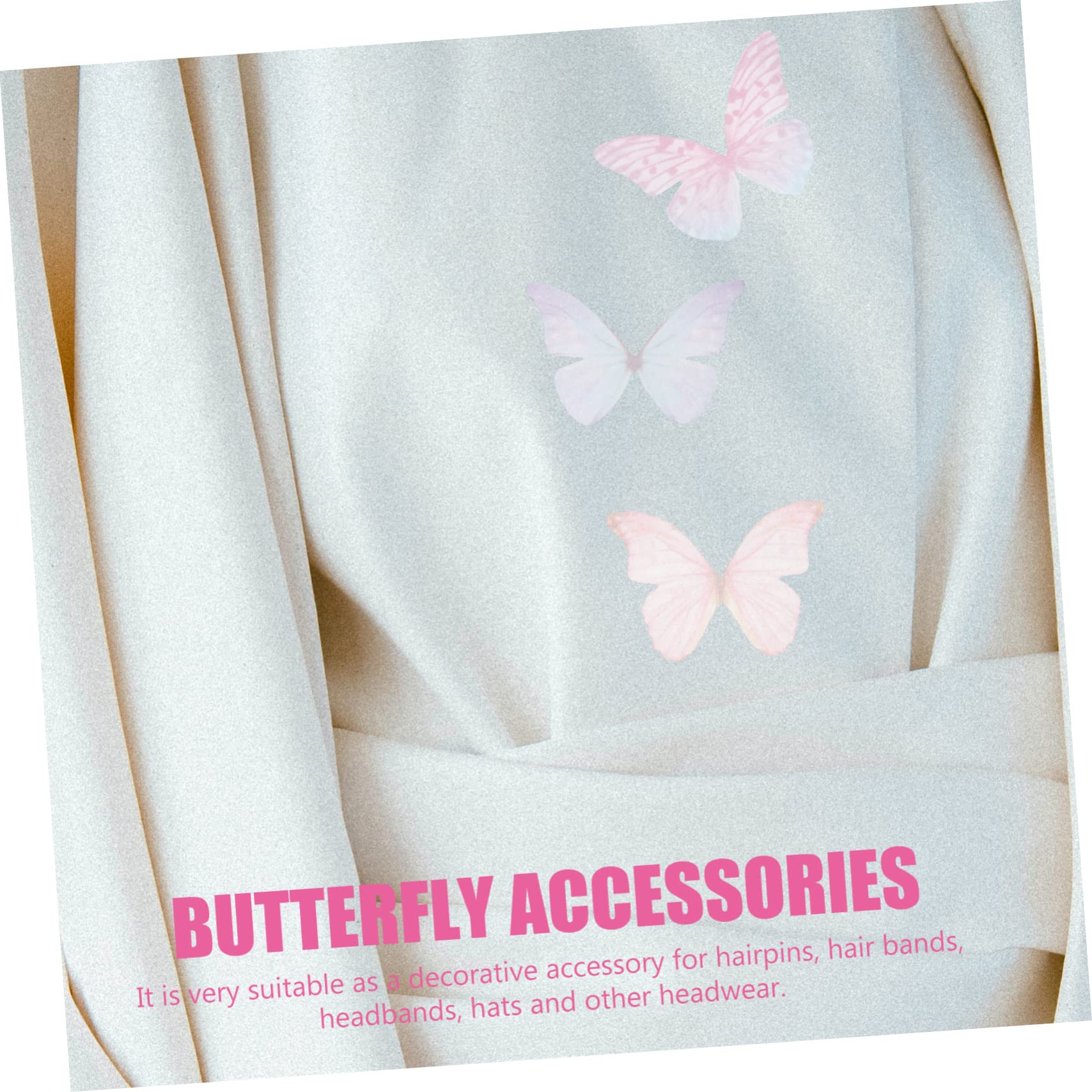 NUOBESTY 300stücke Diy Schmetterlinge Organza Zufällige Farben Für Haarschmuck Dekoration Von Hochzeiten Und Partys Kreative Bastelmaterialien
