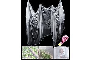 Zonon White Net Barrier for Garden Hunting and Plant Protection