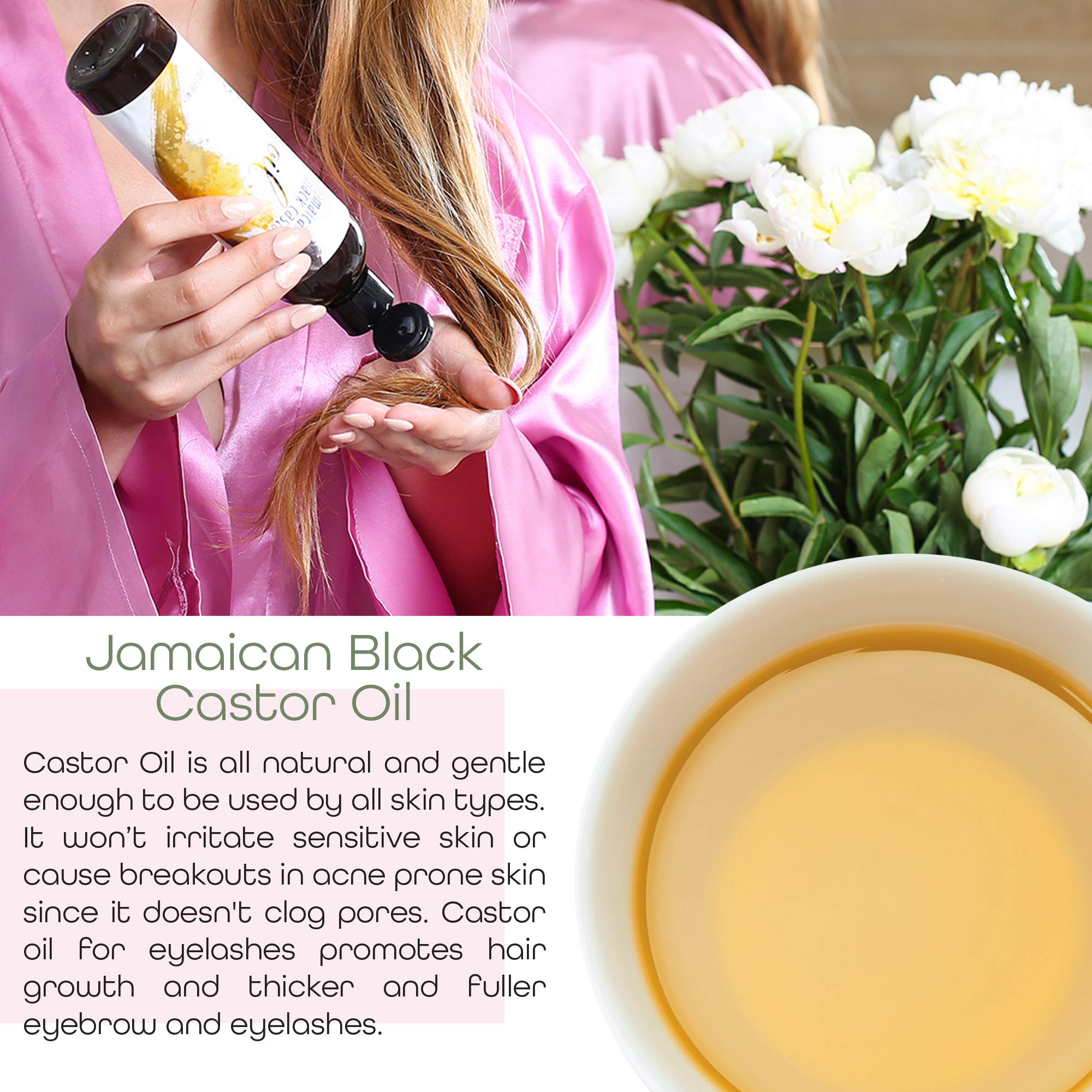 Jamaican Black Castor Oil for Hair Growth Hair Oil Edge Control Hair