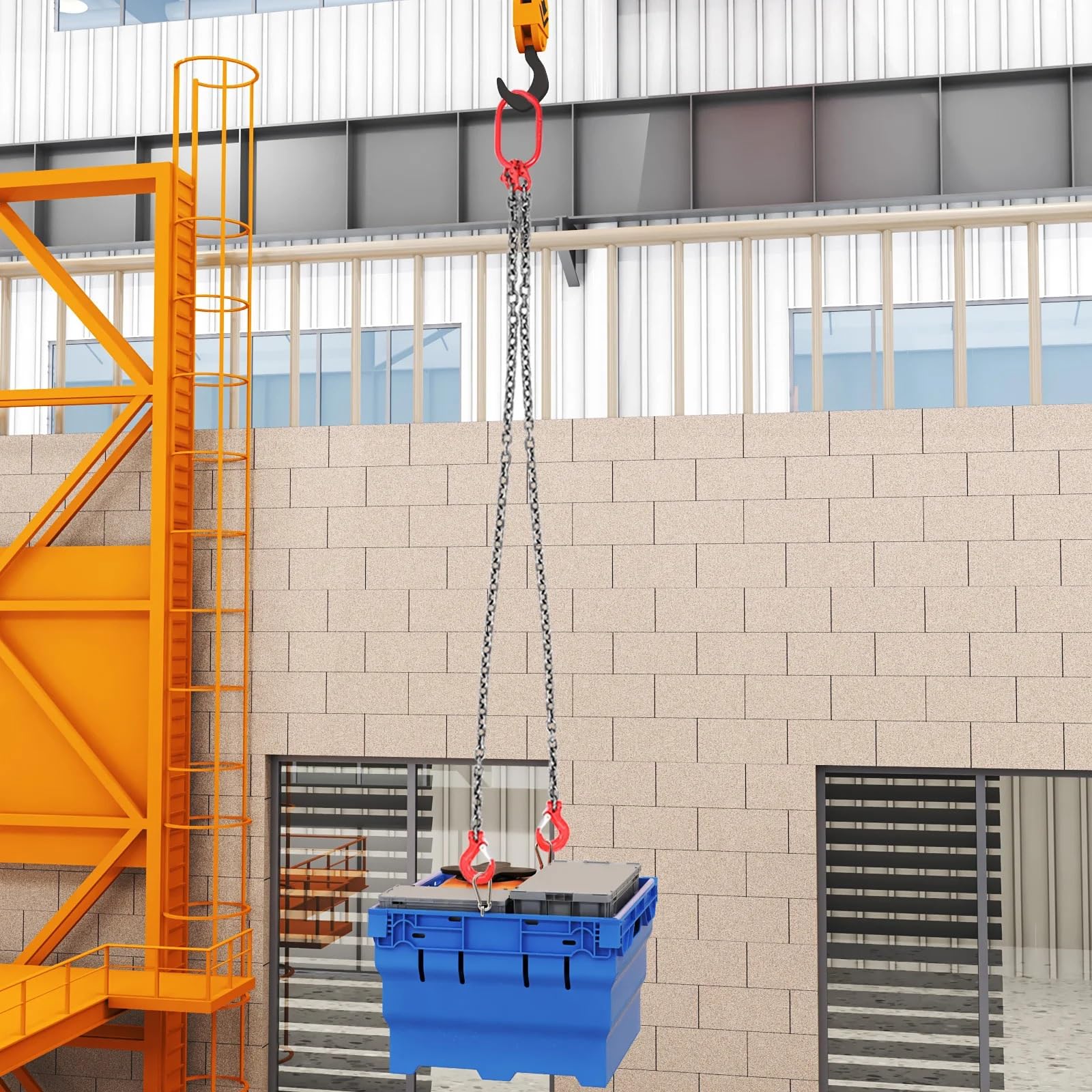 Mines Ports Buildings Working 2m Hook Elektryczna Wciągarka