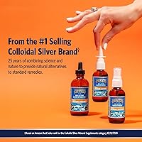 Vista 6 de Sovereign Silver Hidrosol de plata Bio-Active para apoyo inmunológico - Líquido de plata coloidal - 10 ppm, 1oz (1.0 fl oz) - Tamaño de viaje
