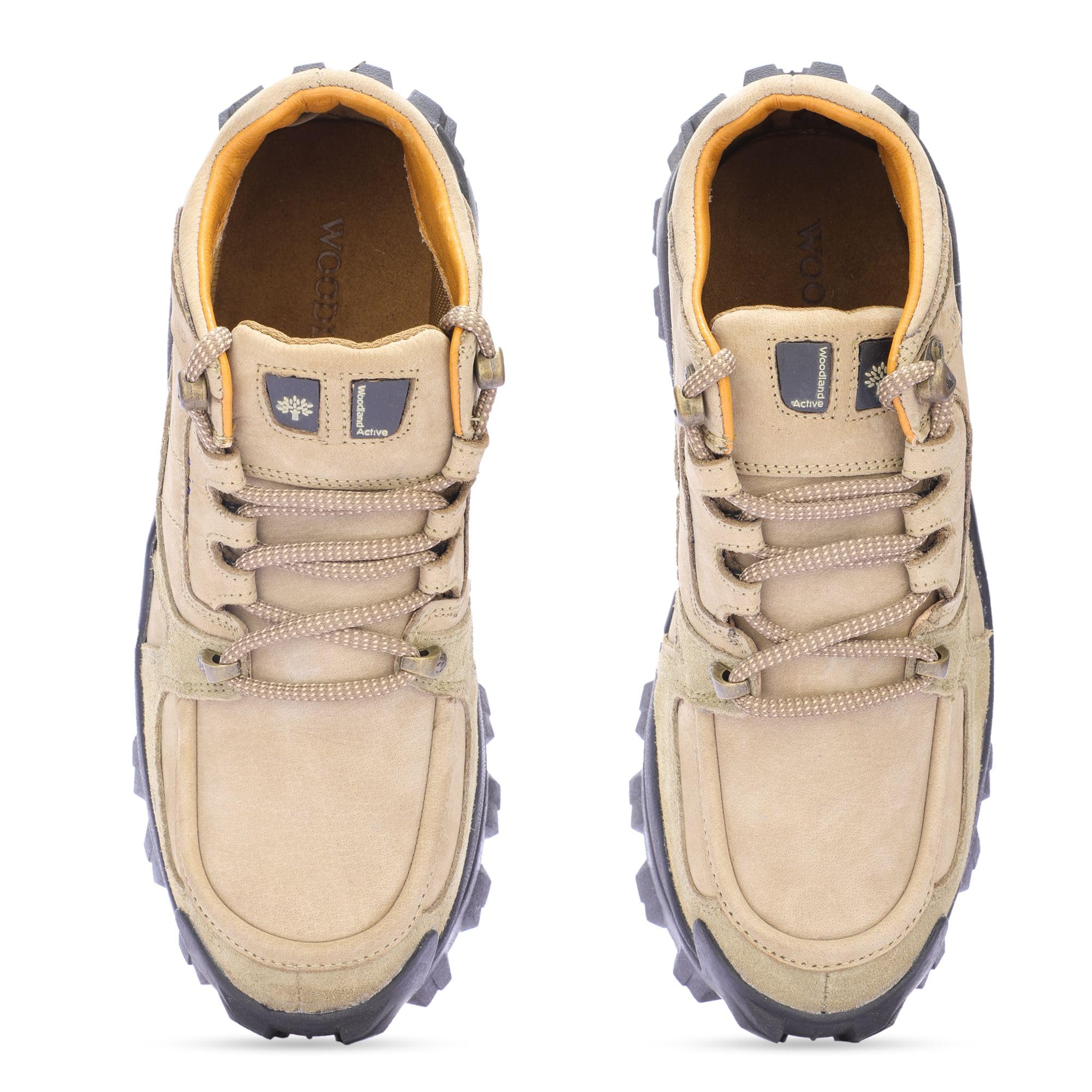 Woodland Men's Khaki Leather Sneaker Casuals 11 UK/India (45 EU)-(OGC 0110105) 2
