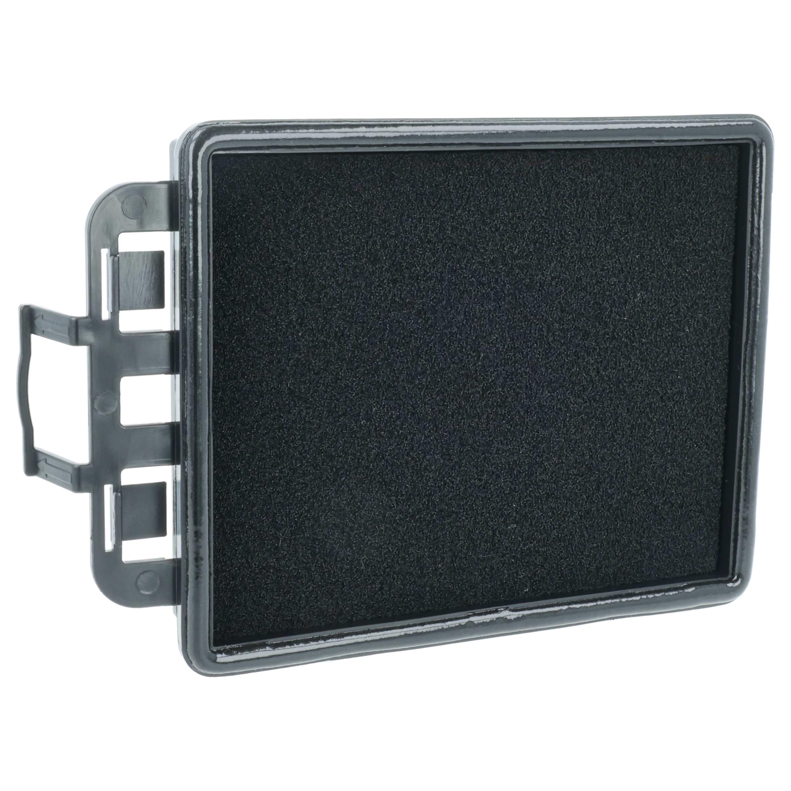 vhbw 4x Filtro de aspiradora compatible con Nilfisk Meteor - Filtro de espuma negro