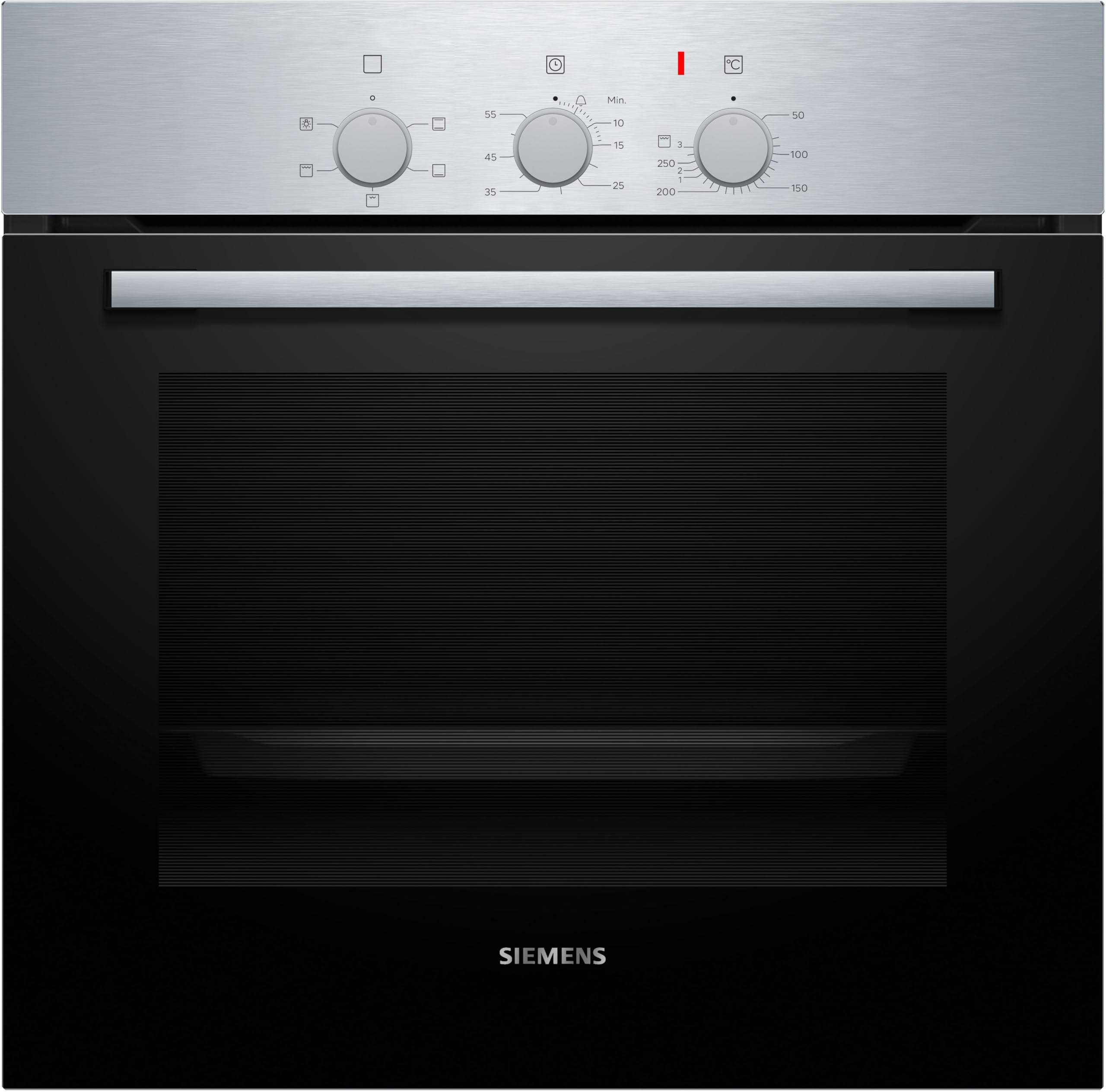 Siemens iQ100 HB011FBR1M Built-in Electric Oven, 71L, Top/Bottom Heat, Variable Grill, humidClean Plus, Stainless Steel