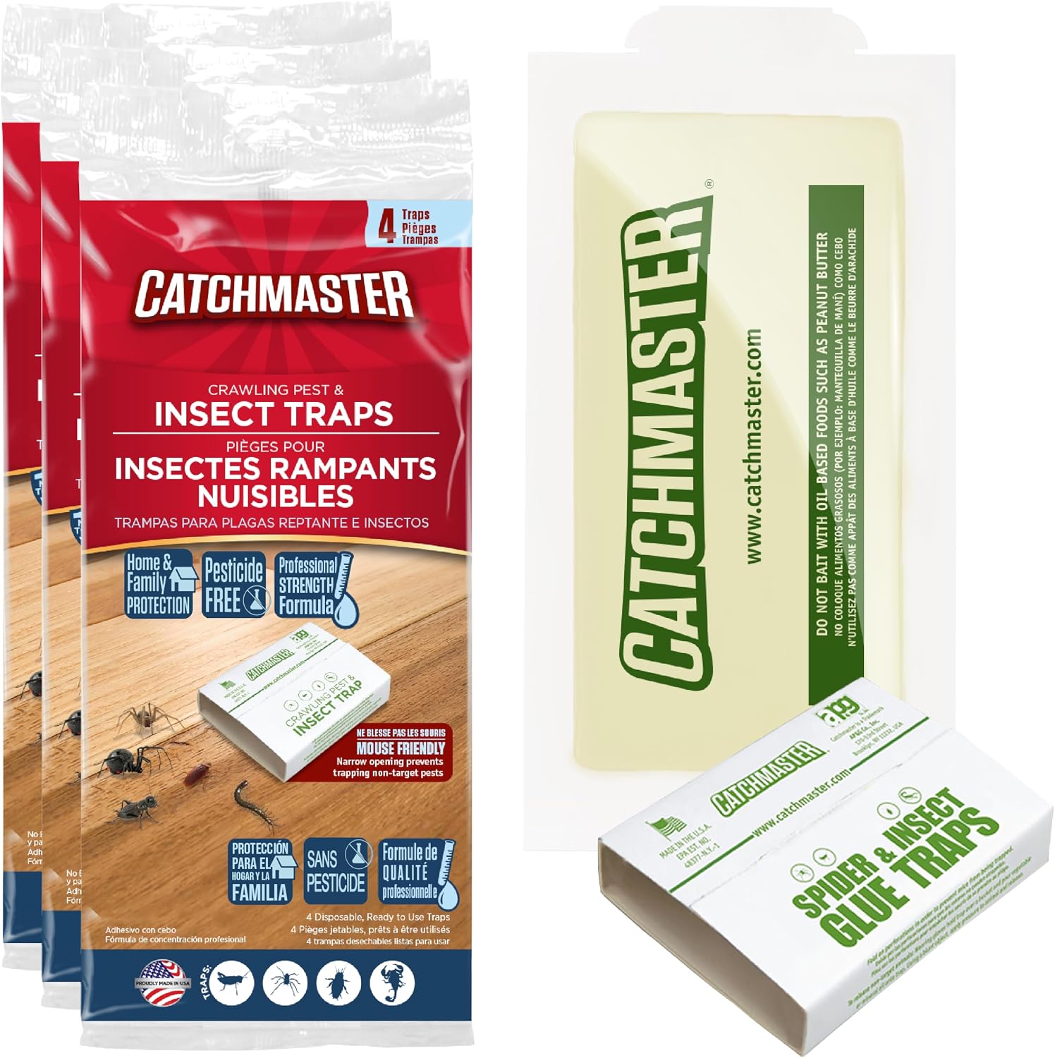 Catchmaster Crawling Pest & Cockroach Traps Bundle (22 Total Traps)