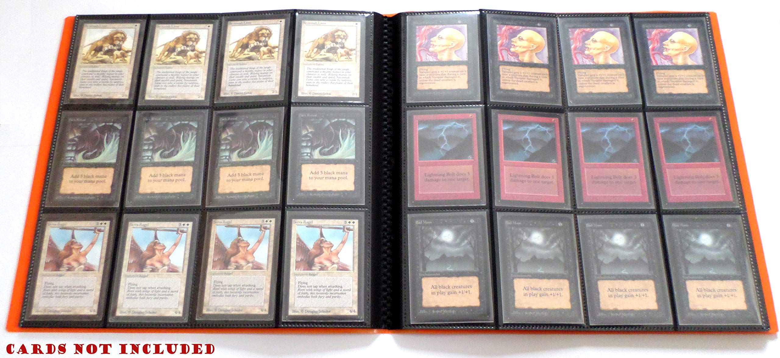 docsmagic.de Pro-Player 12-Pocket Playset Album Orange - 480 Card Binder - MTG - PKM - YGO, 12-Pocket Playset - 480 Cards - Image 4