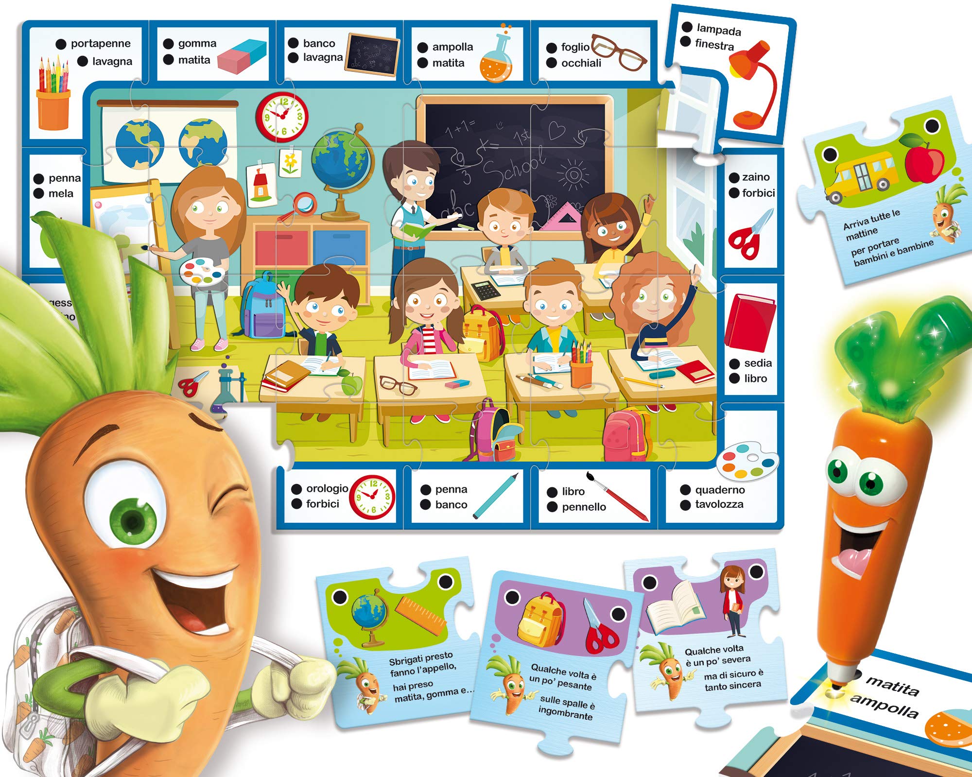 Carota Giocattolo Con Registratore Vocale E Penna A Sfera – Gioco Educativo Creativo Per Bambini, Design Simpatico, Regalo Divertente