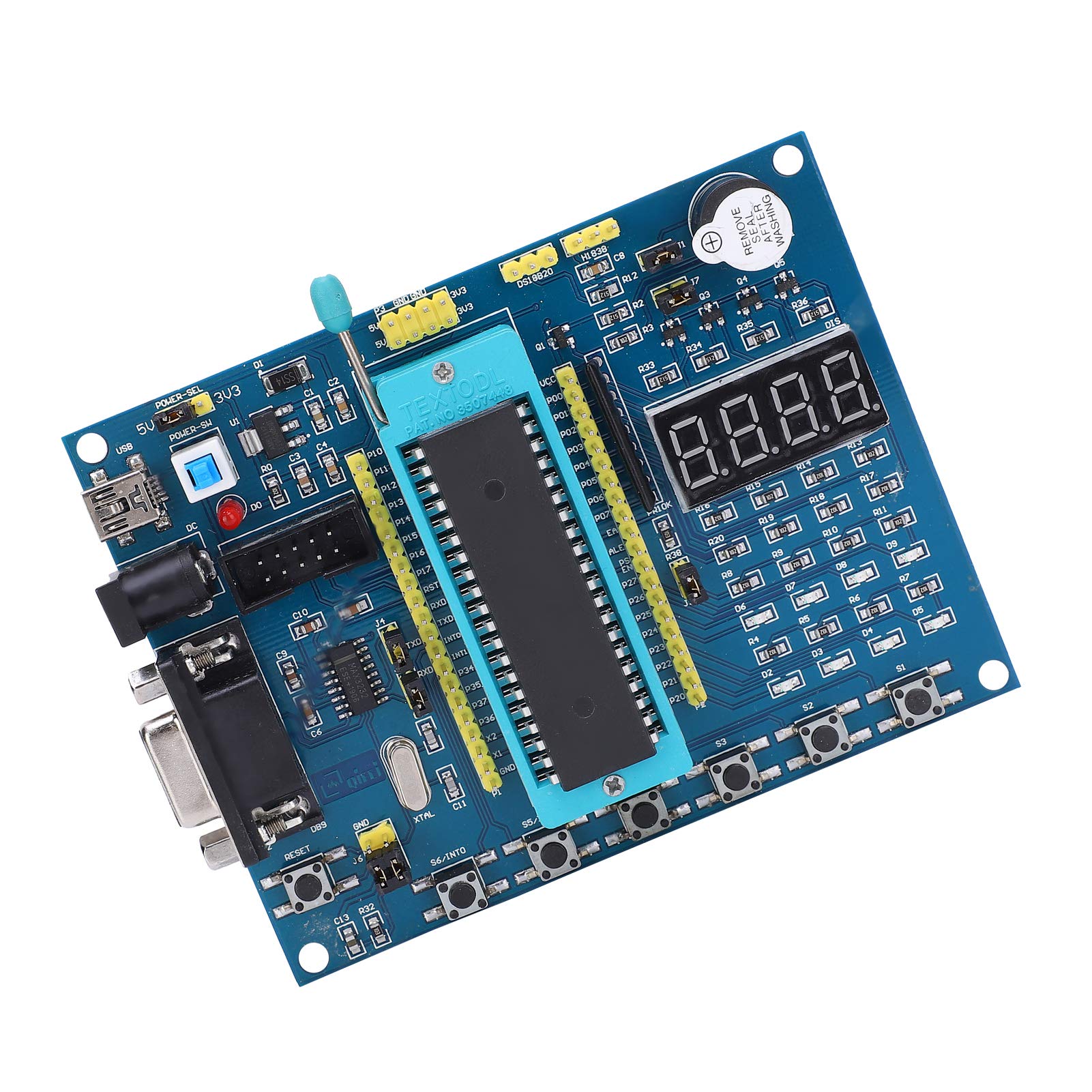 Placa de Desarrollo Placa de Desarrollo, Módulo de Prueba 51 Módulo de Microcomputadora Componente Electrónico AVR 51 89C52RC 3-5V