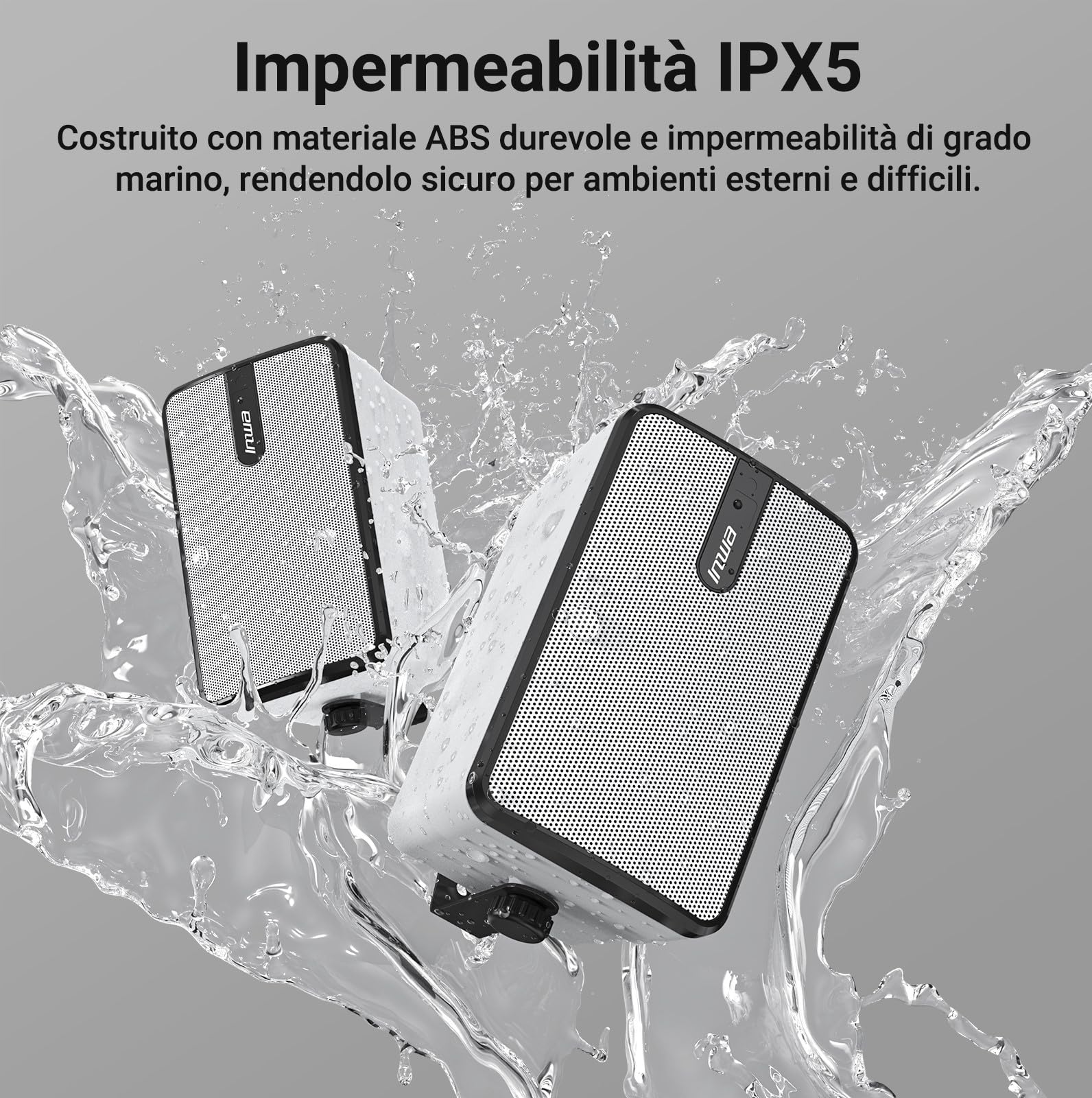 Inwa Cassa Bluetooth Esterni IPX5 Altoparlante Wireless 250W RMS 25W