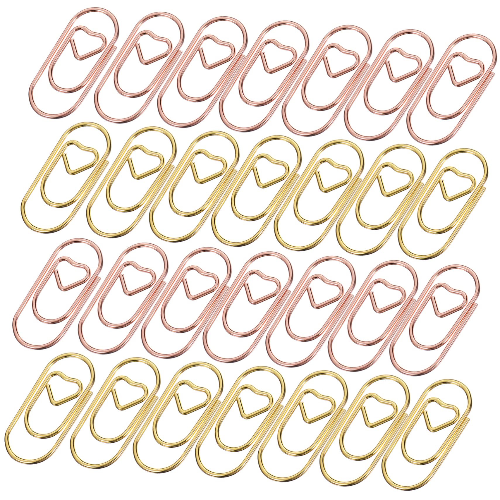 STOBOK 1200stücke Herzförmige Büroklammern Und Roségold Dekorative Papierclips Für Schule Büro Und Zuhause Organisieren Von Dokumenten Und Notizen